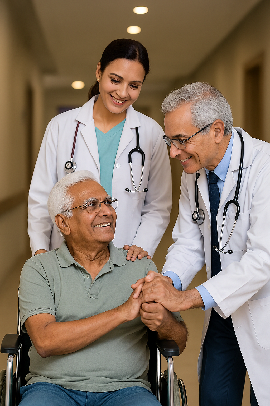 QA Stem Cell Center doctor with patient